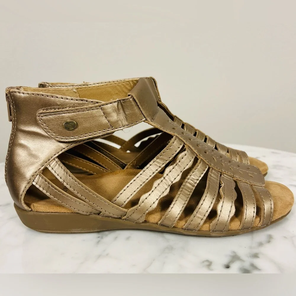 Earth Origins Bevvy Gladiator Sandals – 8M Gold - Picture 1 of 16